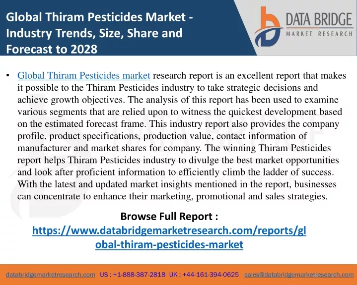 global thiram pesticides market industry trends