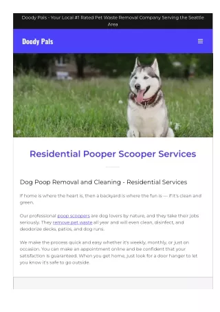 Dog Poop Service