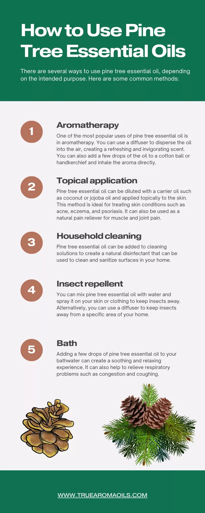 how to use pine tree essential oils