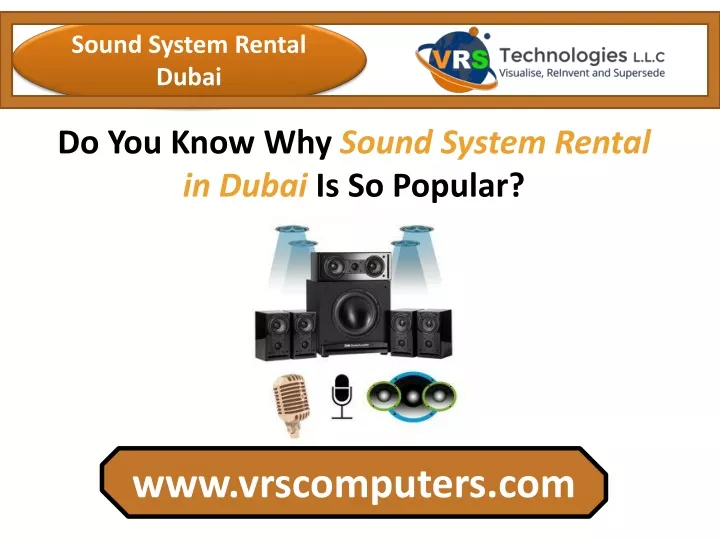 sound system rental dubai