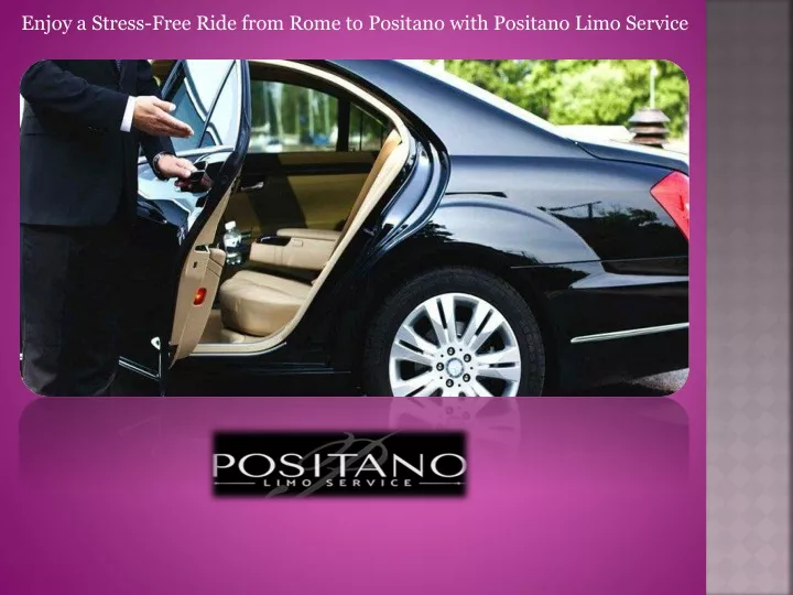 enjoy a stress free ride from rome to positano