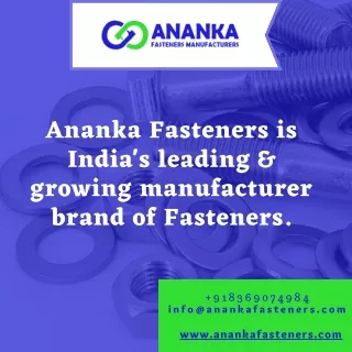 High Tensile Fasteners and Inconel Nuts Bolt Manufacturer in India - Ananka Fasteners