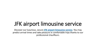 JFK airport limousine service