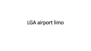 LGA airport limo