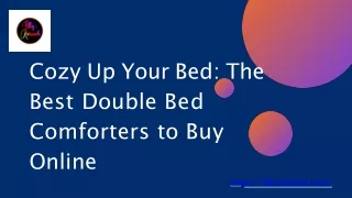 Cozy Up Your Bed The Best Double Bed Comforters to Buy Online