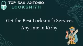 Get the Best Locksmith Services Anytime in Kirby