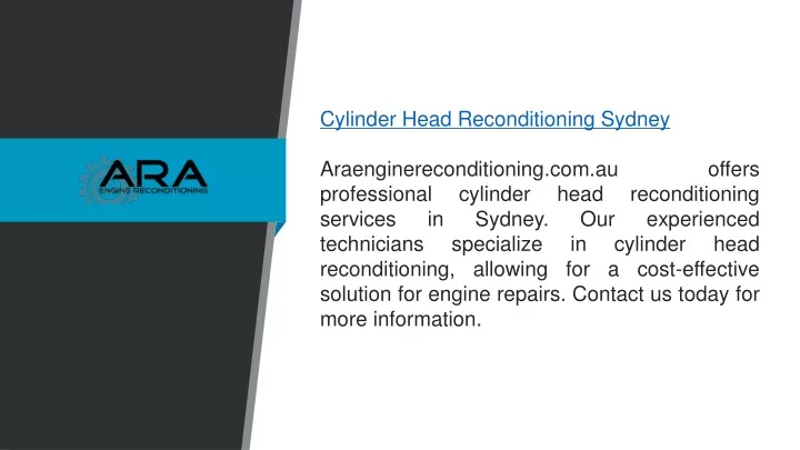 cylinder head reconditioning sydney