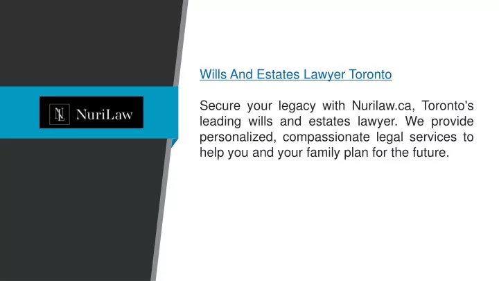 wills and estates lawyer toronto secure your