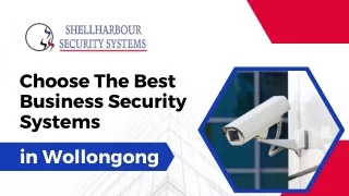 Choose The Best Business Security Systems in Wollongong