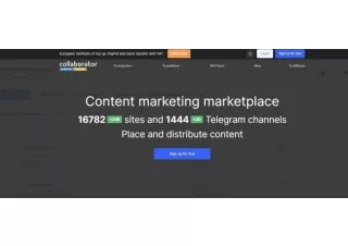 Collaborator - Content marketing marketplace