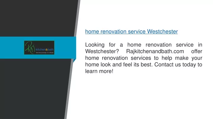 home renovation service westchester looking