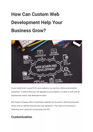 how can custom web