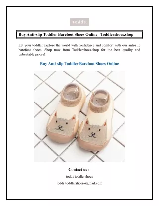 Buy Anti-slip Toddler Barefoot Shoes Online  Toddlershoes.shop