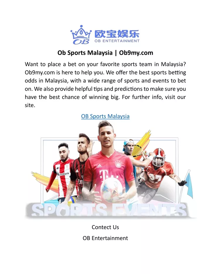 ob sports malaysia ob9my com