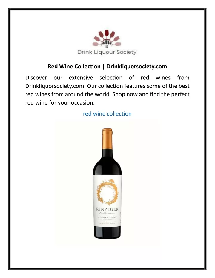 red wine collection drinkliquorsociety com