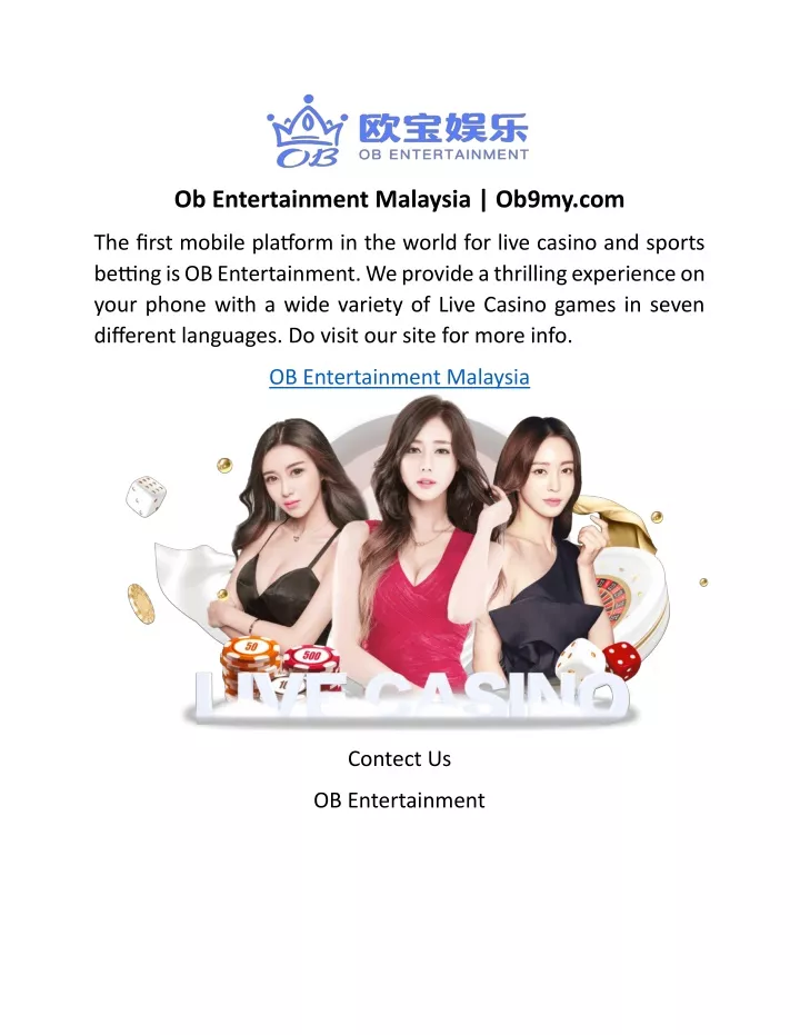 ob entertainment malaysia ob9my com