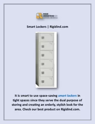 Smart Lockers | Rigidind.com