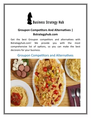 groupon competitors and alternatives bstrategyhub