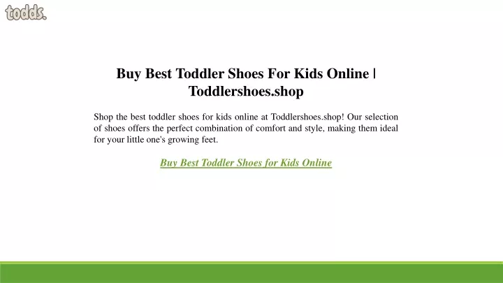 buy best toddler shoes for kids online