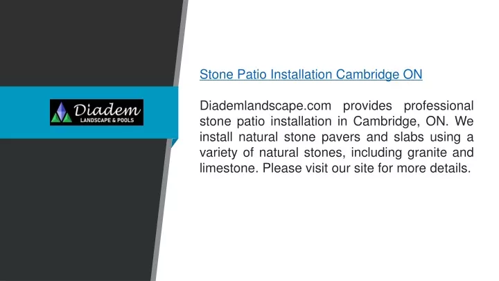 stone patio installation cambridge