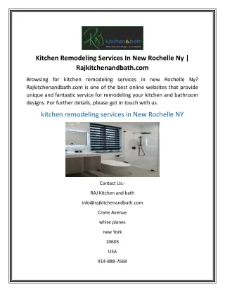 kitchen remodeling services in new rochelle