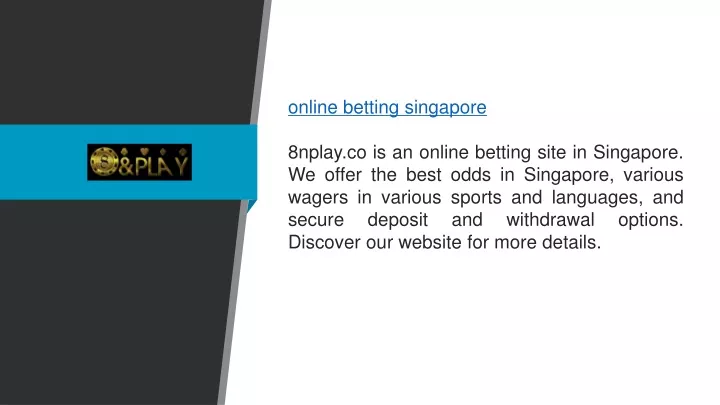 online betting singapore 8nplay co is an online