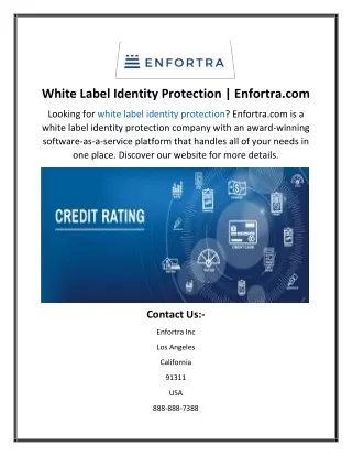 white label identity protection enfortra com