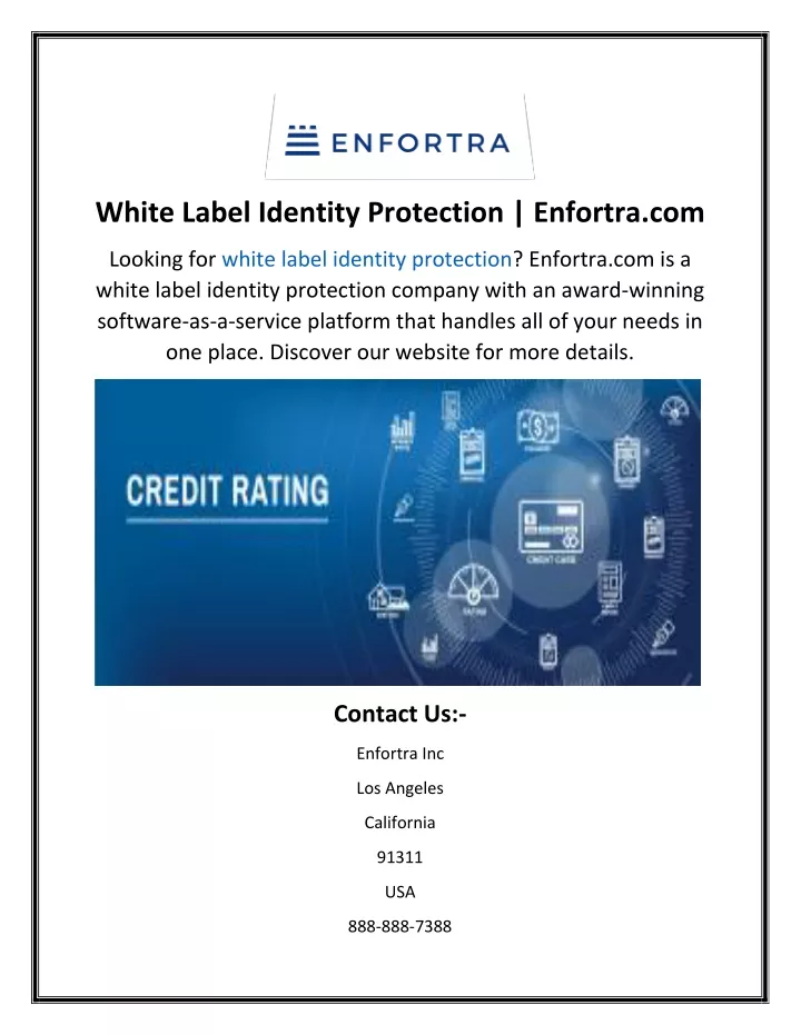 white label identity protection enfortra com