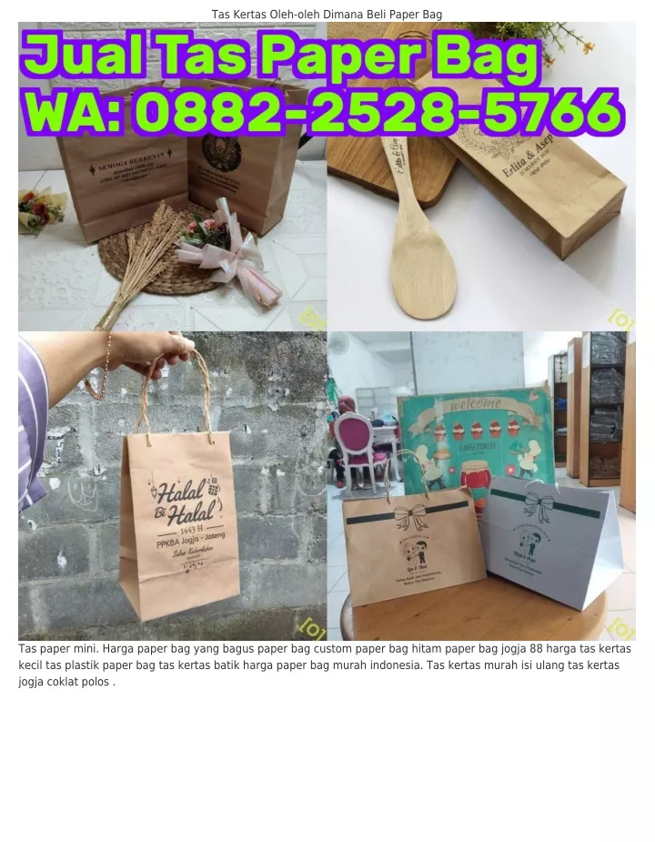 tas kertas oleh oleh dimana beli paper bag