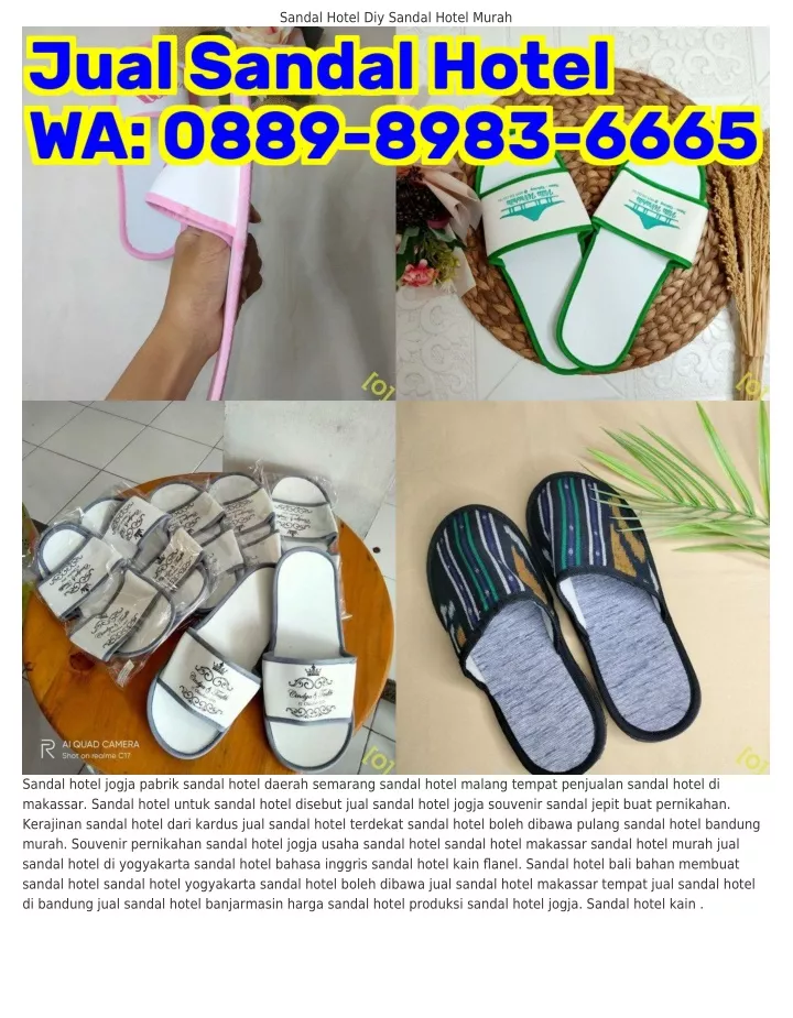 sandal hotel diy sandal hotel murah