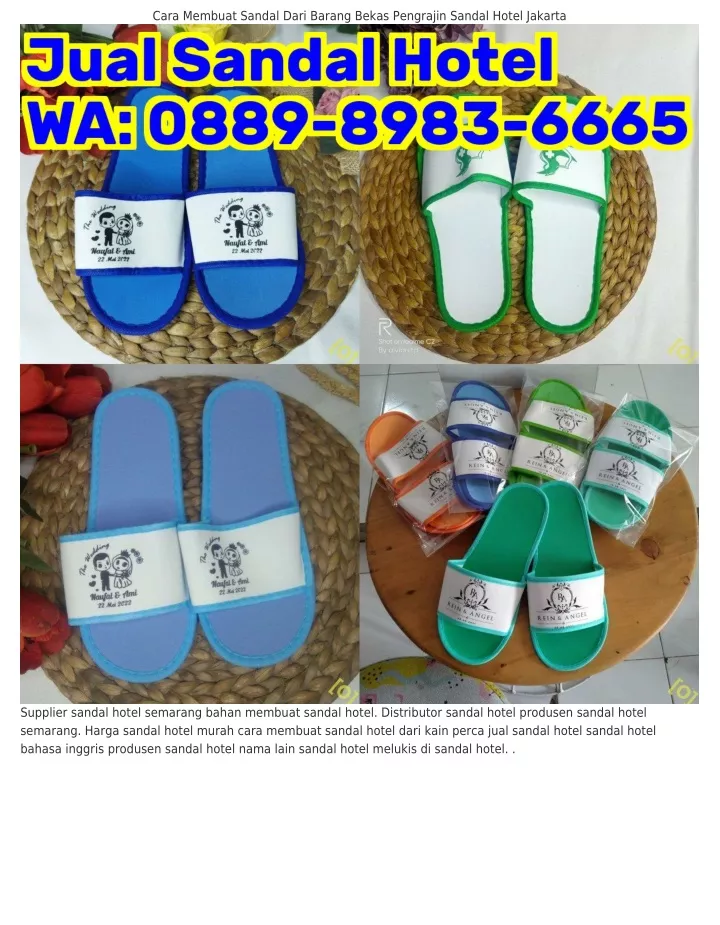 cara membuat sandal dari barang bekas pengrajin