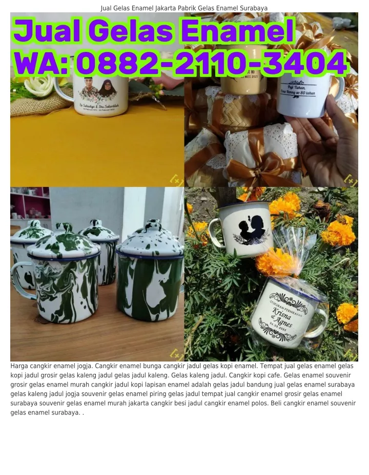 jual gelas enamel jakarta pabrik gelas enamel