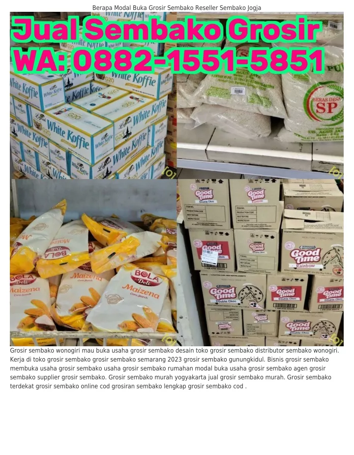 berapa modal buka grosir sembako reseller sembako