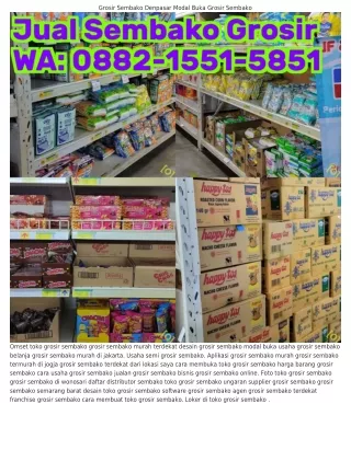 O88ᒿ·I55I·585I (WA) Aplikasi Grosir Sembako Termurah Grosir Sembako Harga