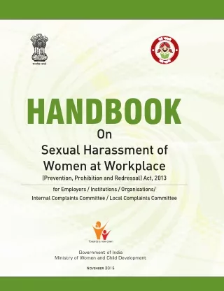 Handbook on Sexual Harassment of Women at Workplace