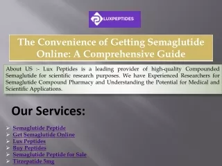 The Convenience of Getting Semaglutide Online A Comprehensive Guide
