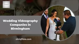 Wedding Videography Companies in Birmingham