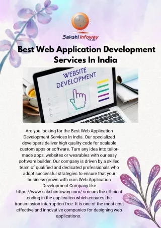 Best Web Application Development Services In India