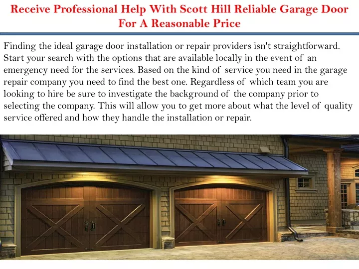 receive professional help with scott hill