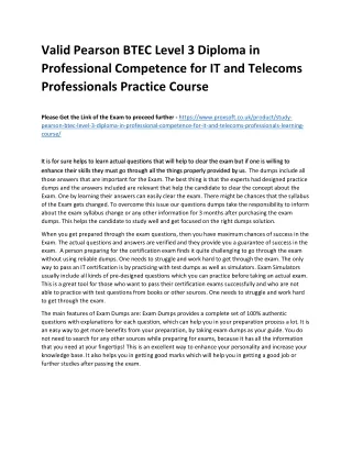 valid pearson btec level 3 diploma