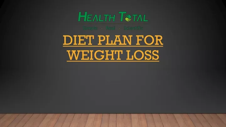 diet plan for weight loss