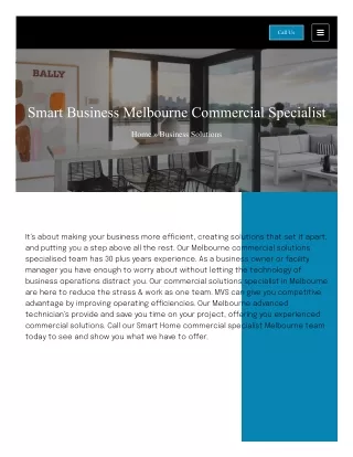 Why Smart Home Commercial Solutions are the Future of Melbourne Homes