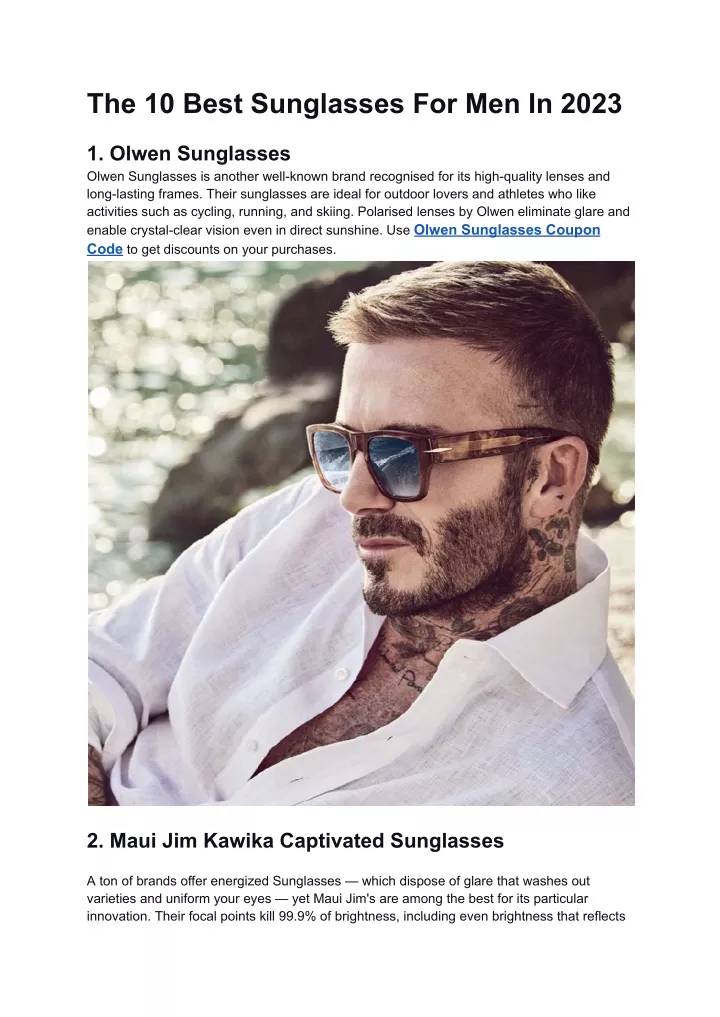 the 10 best sunglasses for men in 2023