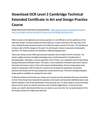 download ocr level 2 cambridge technical extended