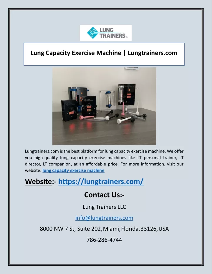 lung capacity exercise machine lungtrainers com