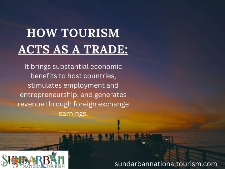 how tourism acts as a trade