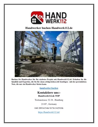 handwerker buchen handwerk112 de
