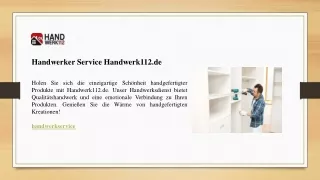 Handwerker Service Handwerk112.de