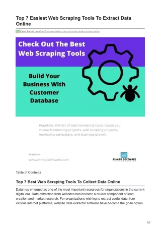 top 7 easiest web scraping tools to extract data