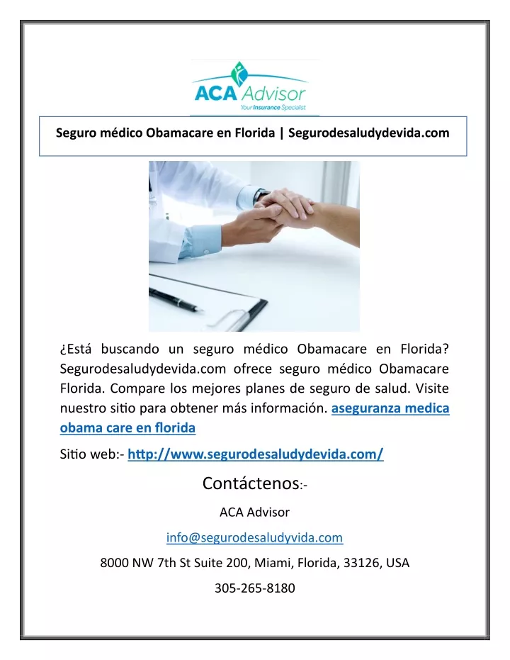 seguro m dico obamacare en florida